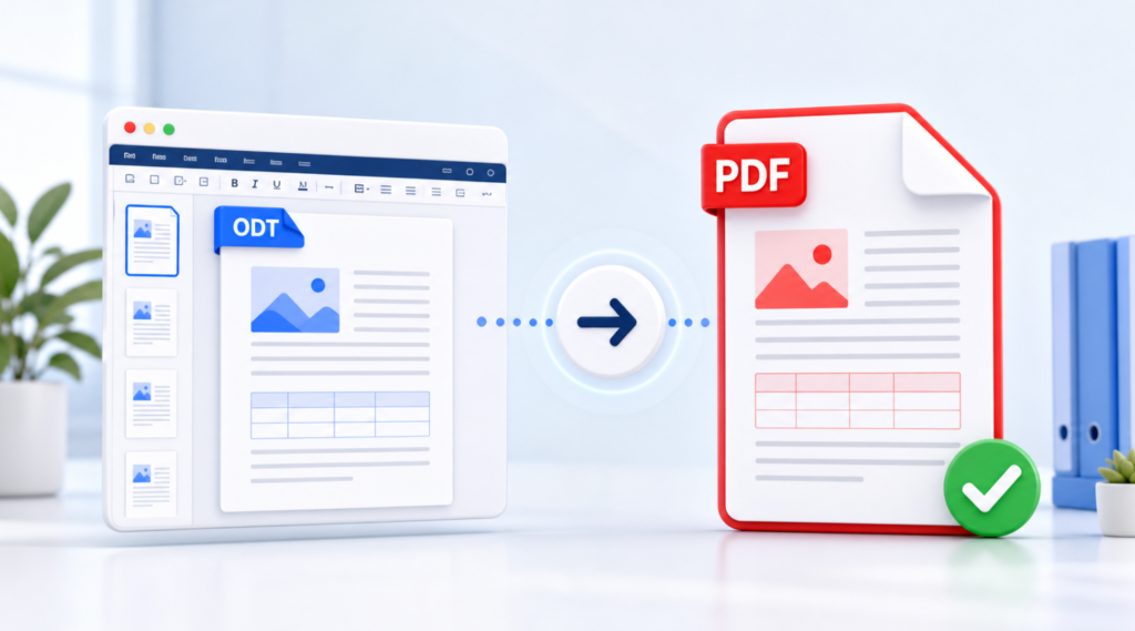Comment transformer un Fichier ODT en PDF