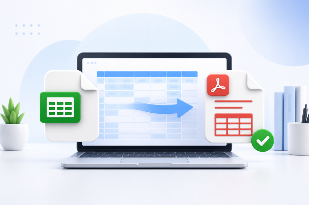 XLSX vers PDF