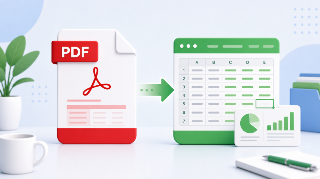 PDF vers Excel