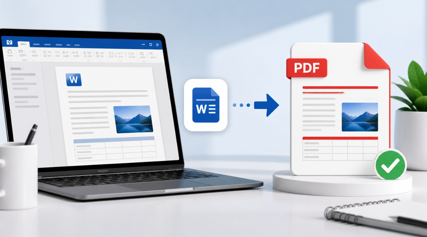 Convertir Word vers PDF en ligne sans installation